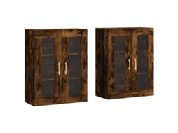 Wall Mounted Cabinet, Wall Mounted Cabinets Vidaxl Marrom Madeira Processada (n/a)