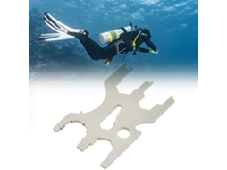 Mali ferramenta Multifuncional de Mergulho Scuba Aço Inox Kit Cartão de Crédito Equipamento Regulador