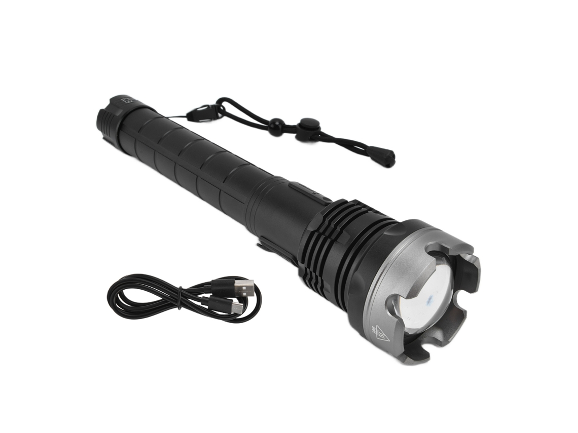 Lanterna P90 5000lm Zoom Telescópico Ip65 À Prova D'água Torcha Elétrica Usb