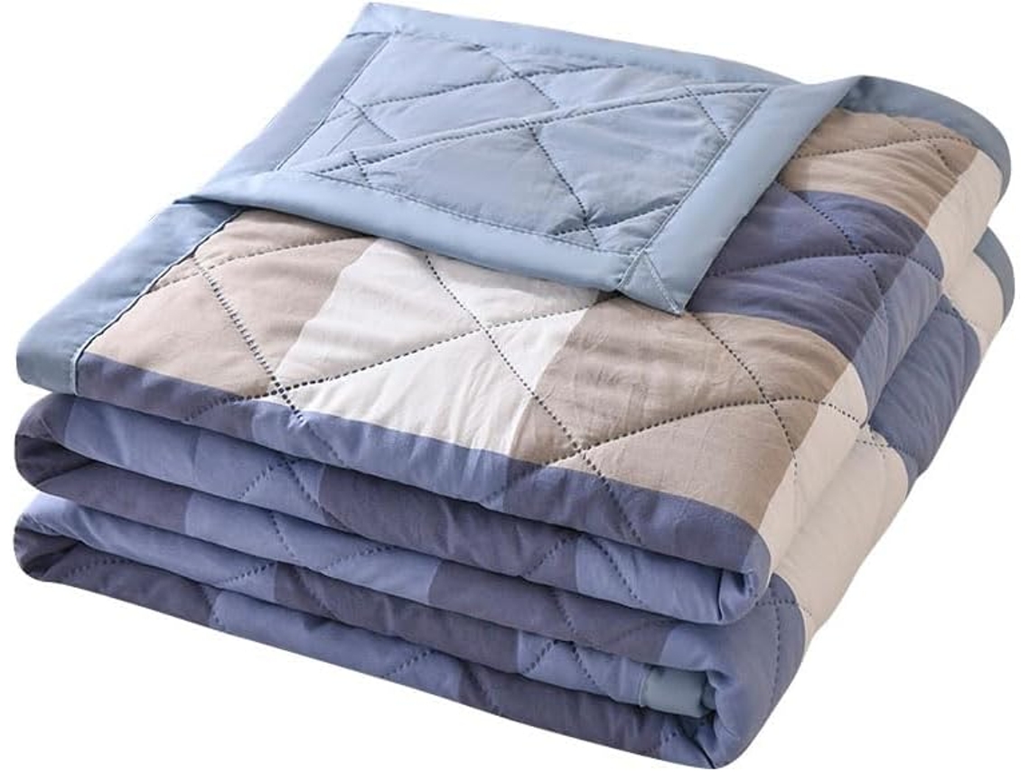 Colcha Acolchoada Fansu Capa de Cama Manta para Ar Condicionado Edredom Microfibra Conjunto Sofá Cobertor Toda