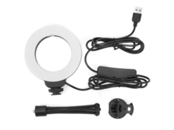 2026 luz Anular de 4 Polegadas 48led com Clip, Luz de Preenchimento Usb para Selfie Vlog Tablet Fotografia Portátil