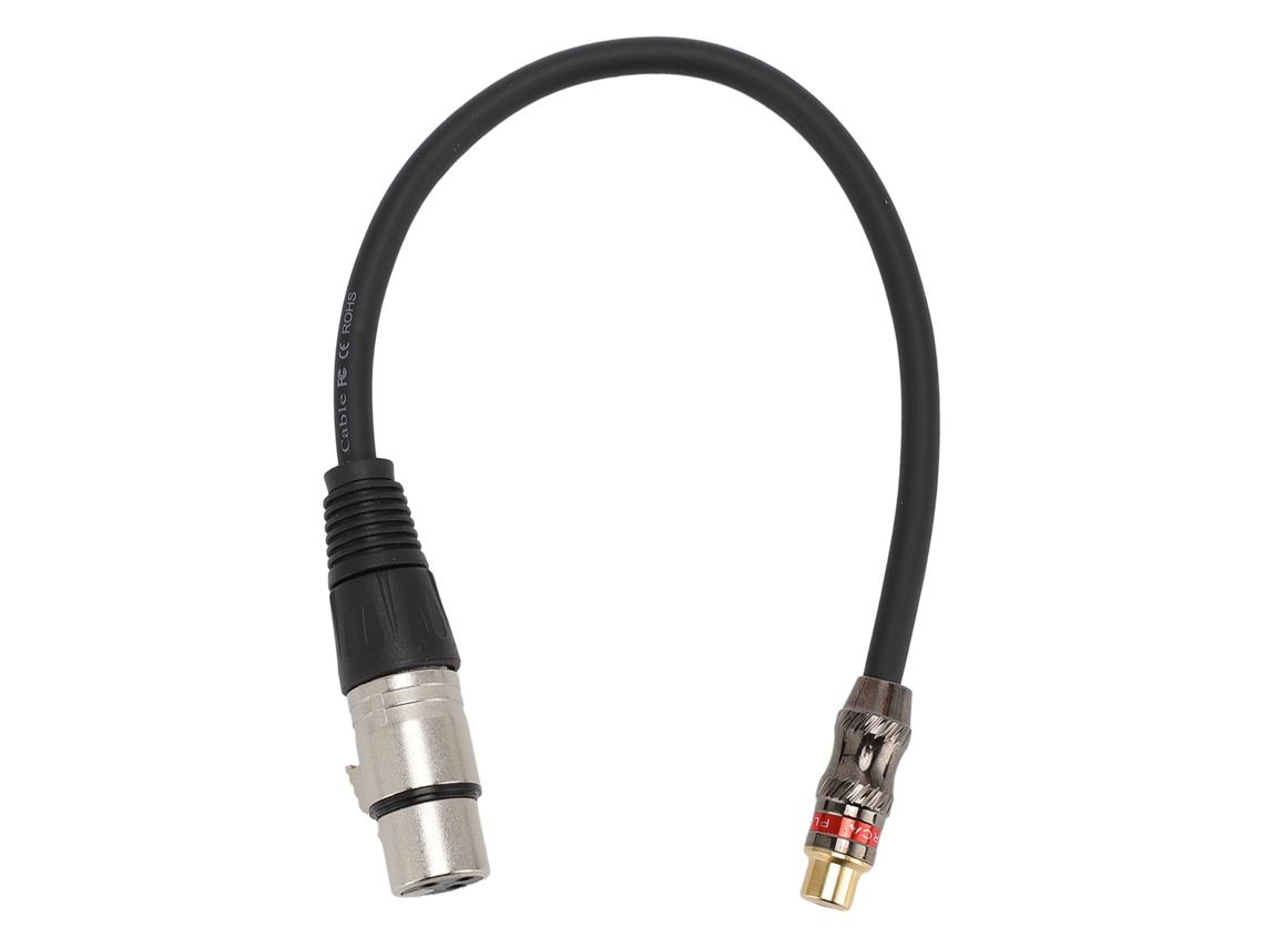 Cable XLR hembra a AV hembra, 30cm, adaptador de 6mm, mesa de mezclas, micrófono, amplificador, S/MARCA