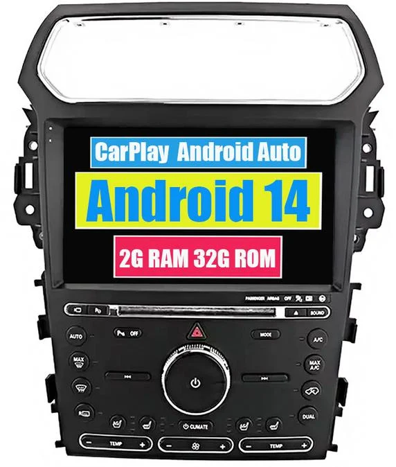 Autorrádio Multimédia Szsmart Carplay Para Ford Explorer 5 2011 2019 Android Carro Rádio Bluetooth Gps Navegação