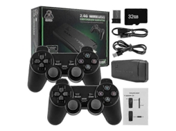 Consoles De Videogame M8 Classic Retro 4k 64 Gb 10.000 Jogos Sticks Clássicos Da Família Controles Sem Fio 2.4g Para Gba Ps1 Ly Ebike