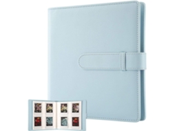 Álbum De Fotos Com 256 Bolsos Para Câmeras Instantâneas Fujifilm Instax Mini Liplay 11 90 70 50s 26 25 9 8+ 7s/ Impressora Mini Link Sp, 1, Azul
