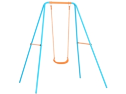 Baloiço de Jardim para Crianças de 3 a 8 Anos em Aço e Educação Física com Assento e Estacas. 163x145x181 Cm Ge