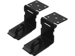 Fecho De Porta Em Aço Inoxidável Preto, Ângulo Reto, 2 Peças