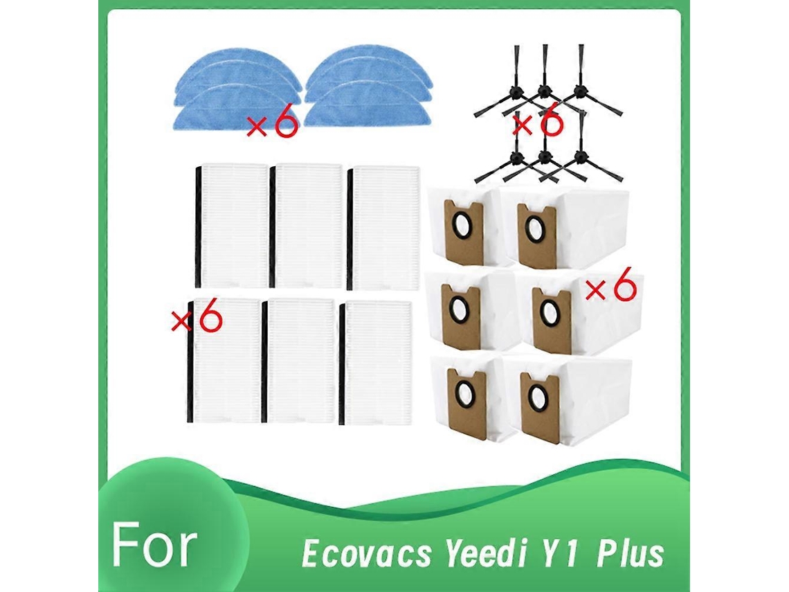 24 Pcs For Ecovacs Yeedi Y1 Plus Self Emptying Robot Vacuum Enhanced Cleaning Efficiency Accessories
