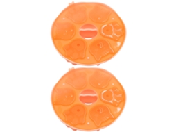 Moldes de Silicone para Bolo 2 Peças 12 Cavidades Moldes de Desenho Animado para Alimentos Reutilizáveis para Pudim Gelatina Biscoitos e Gelo NEVEANCE