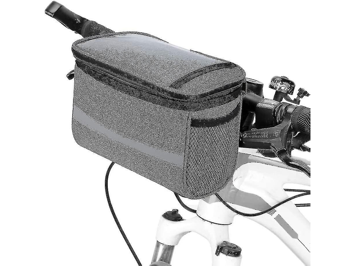 Lurelia Bolsa De Guidão De Bicicleta Com Bolso Frontal Isolado, Cesta Para Guidão De Mtb