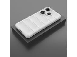 Capa Hexinyigjly Para Redmi Turbo3/poco F6 Antichoque Com Toque Sensorial Branco