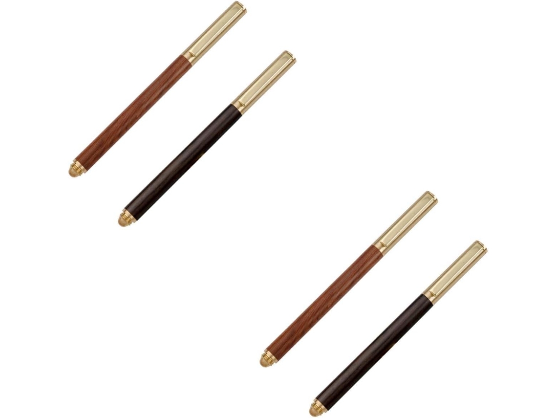 Conjunto De 4 Canetas Portáteis Com Clipe, Caneta Esferográfica