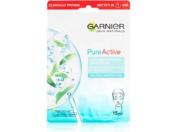 Máscara de Rosto GARNIER Skin Naturals Pure Active Cleansing Sheet Mask (28g)