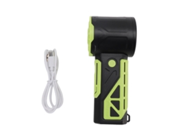 Primerox Ventilador Turbo Portátil 9W com 100 Velocidades, Recarregável USB, 4000mAh