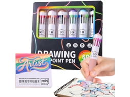 0 Caneta, 8m, para Escritório, Caneta Multicolorida Infantil CHABERLU