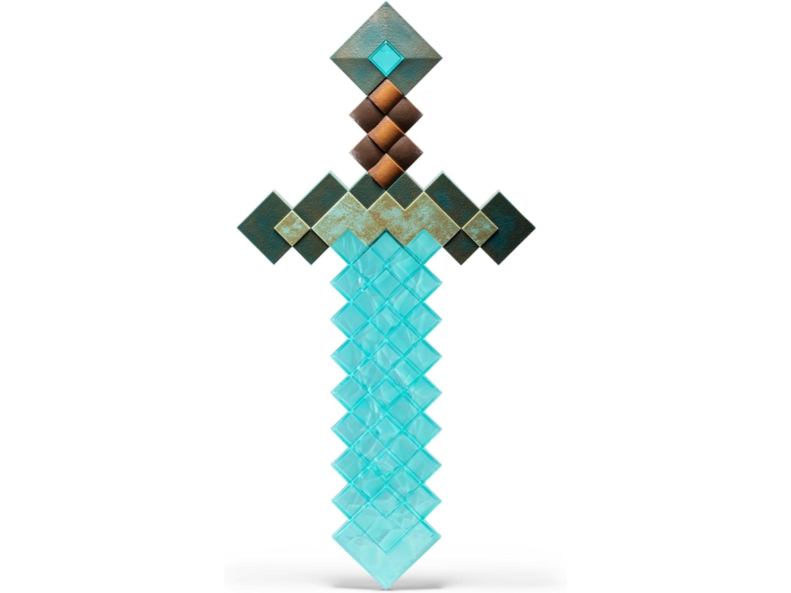 Réplica Espada Diamond Sword Minecraft 50 Cm