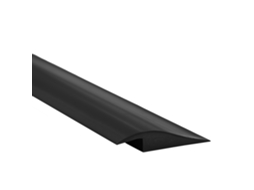 Perfil De Transição Pvc 50x7 Mm Autoadesivo Compensação De Nível, 1 M, Preto