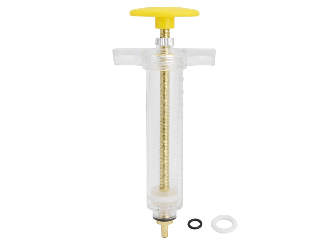 Seringa Veterinária Primerox Manual 20ml para Suínos, Bovinos, Ovinos, Cães, Gatos
