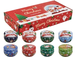 Conjunto De 8 Velas Perfumadas De Natal Para Decoração Natalina |