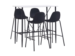 Bar Set, Bar Sets Vidaxl Preto Tecido