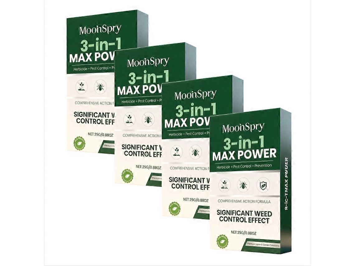 Herbicida Eficaz E Rápido Para Gramado E Jardim, 25g, 1 Unidade4pcs