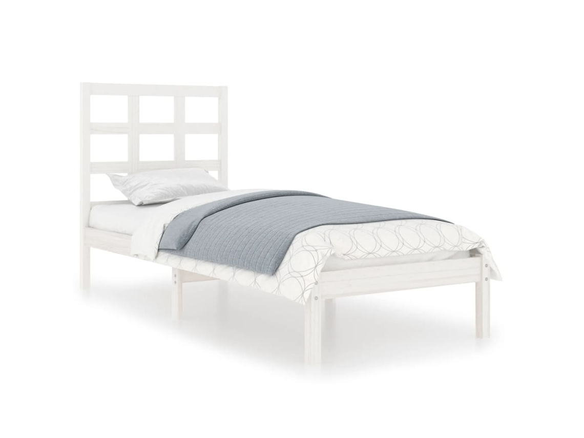 Bed Frame, Bed Frames Vidaxl Branco Madeira (75 X 190 Cm)
