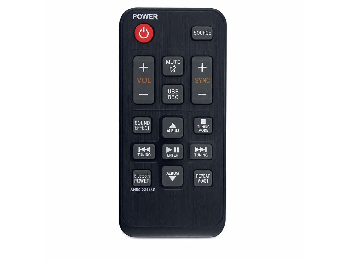 Comando À Distância Para Barra De Som Compatível Com Samsung Ah59-02615e_zhd
