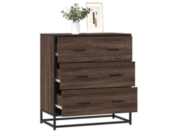 Aparador 68x35x76 cm Madera/metal Deriv. Roble Marrón