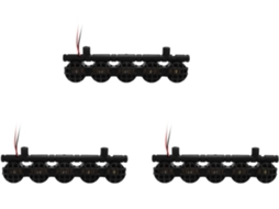 Conjunto de 3 Barras de Luz LED para Teto de Carro RC compatíveis com diversos modelos SFUSHOS
