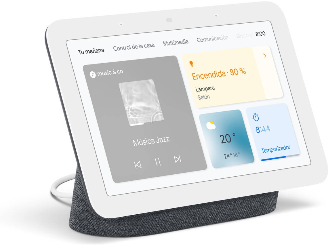 Assistente Inteligente GOOGLE Nest Hub 2ª geração (Google Assistant - Cinzento)