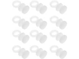 Pacote Com 150 Ganchos De Cortina De Plástico Branco, Deslizadores Para Trilhos De Cortina De 55 Cm, Gokoco