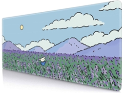 Tapete De Mesa Anime Lavender, Grande Teclado E Mouse Pad Para Jogos Aquaforge (300 X 600 X 2 Mm)