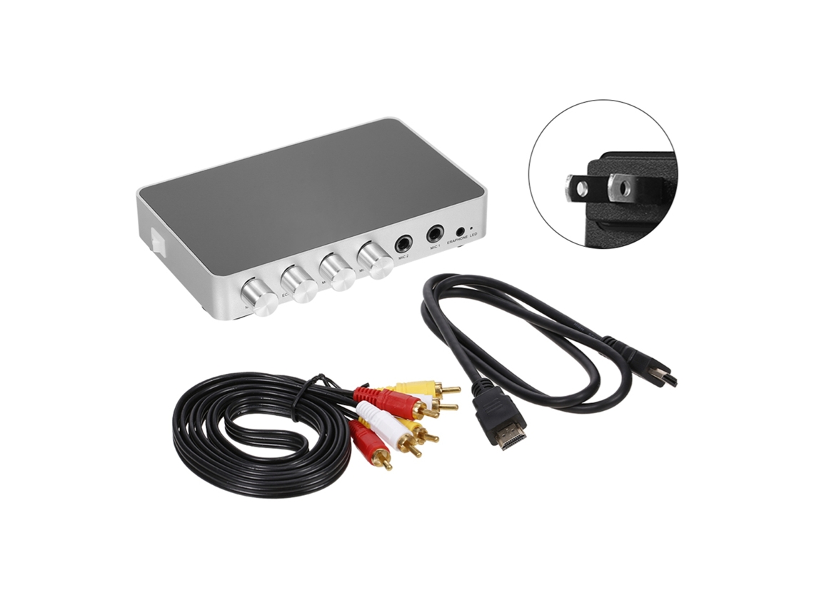 Sistema de karaokê estéreo digital portátil (mixagem de som, amplificação HD)