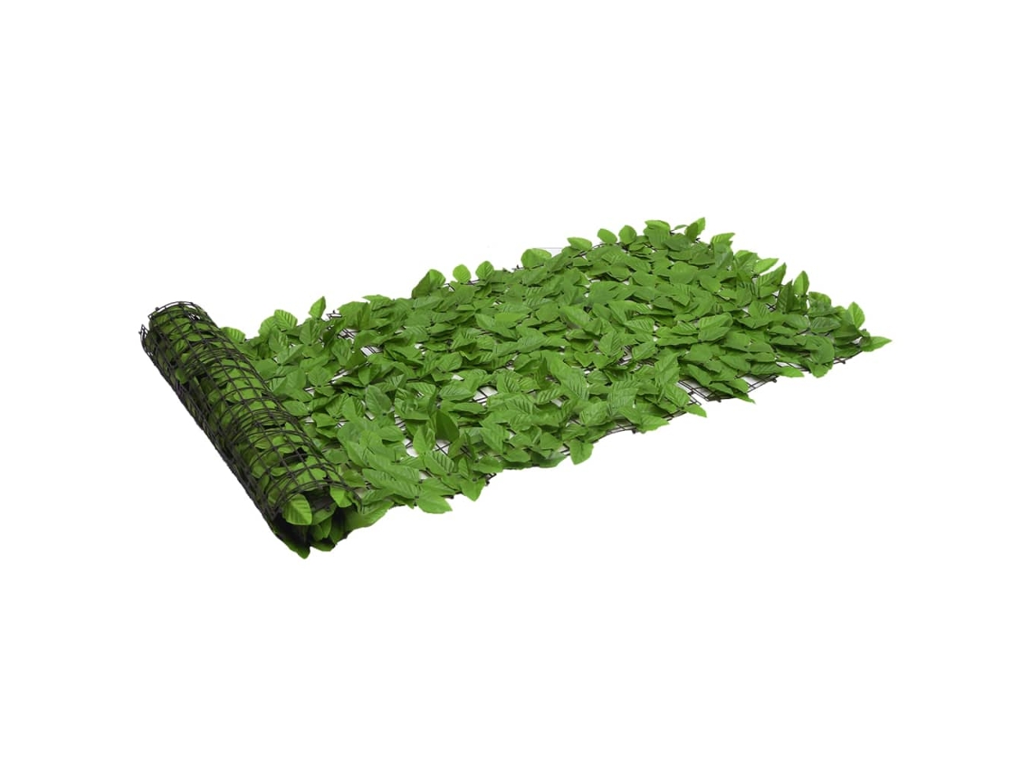 Vidaxl Tela De Varanda Com Folhas Verdes 200x75 Cm