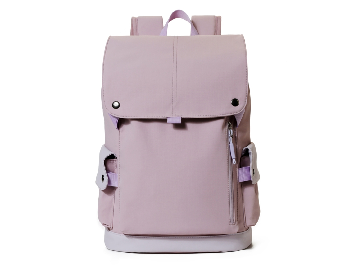 Mochila Dobrável, Impermeável, Grande Capacidade De 15,6 Polegadas, Adequada Para Negócios, Viagens, Escola, Etc. Cor Rosa