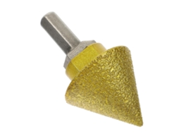 Broca Diamantada Para Chanfrar M10 De 38 Mm, Grão 46, Em Coríndon E Aço.