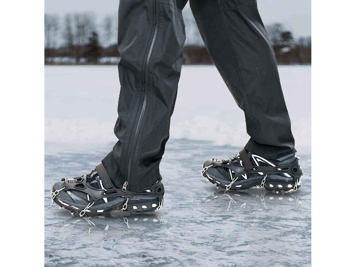 Vidaxl Cravos De Gelo Para Sapatos Preto Xl
