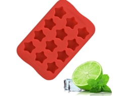 Forma De Gelo Silicone Em Formato Estrela, Fácil De Remover