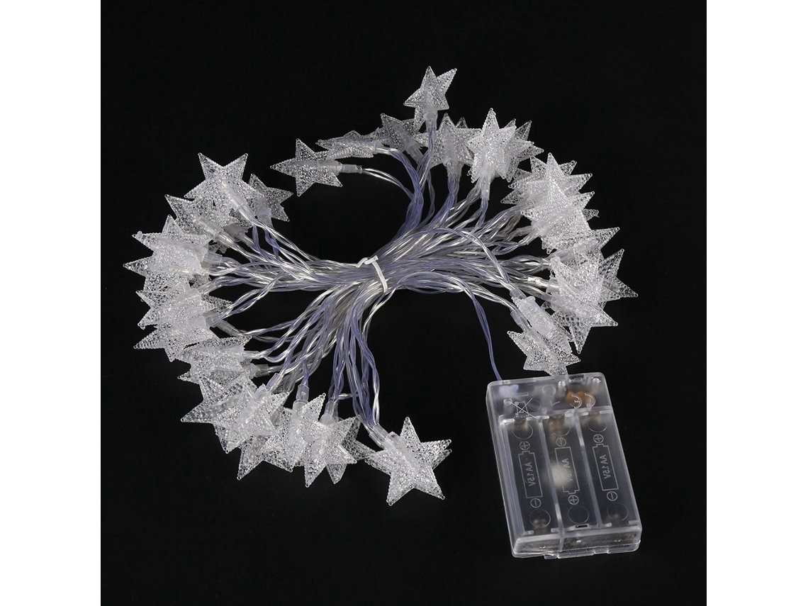 Laxiscreed Conjunto De Luzes De Natal Led Com 40 Estrelas, 6m, Decoração Festiva De Natal