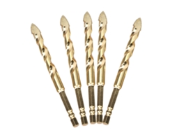 Brocas Triangulares Torcidas Com Cabo Hexagonal Para Telhas Cerâmicas Vidro 10mm 5pcs