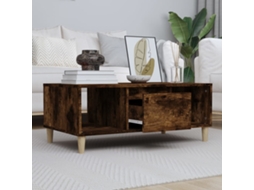 Vidaxl Mesa De Centro 90x50x36,5 Cm Derivados Madeira Carvalho Fumado