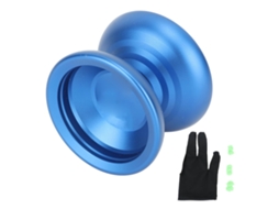 Mali bola Yoyo de Liga Não Responsiva para Crianças com Luva e Cordas Rotação Estável Azul