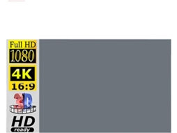 Tela de Projeção 133 Polegadas 16:9 Hd Antirreflexo Portátil