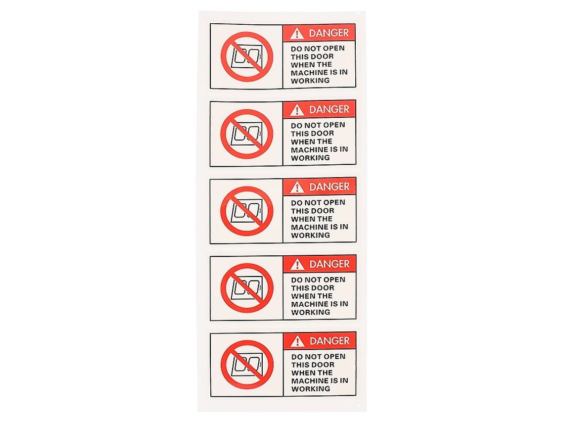 5Un Adesivo de Sinal de Aviso de Segurança ALLINLESS