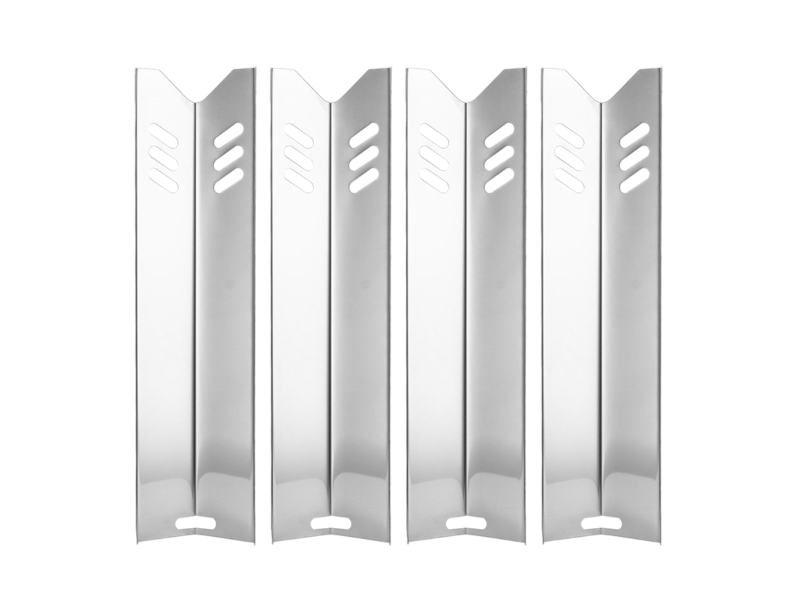 4 Placas de Calor Inox para Churrasco Universal