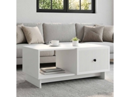 Vidaxl Mesa De Centro Branco 90 X 50 X 40 Cm Derivados De Madeira