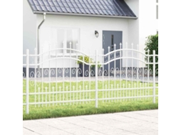 Vidaxl Cerca Para Jardim Kampen 240 X 140 Cm Mesh Branco