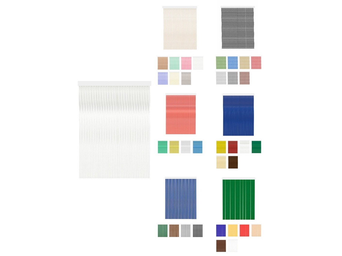 Cortinas De Exterior Impermeables – Cortinas Antimoscas Para Terrazas Y Porche Karla - Blanca 130 X 240 Cm