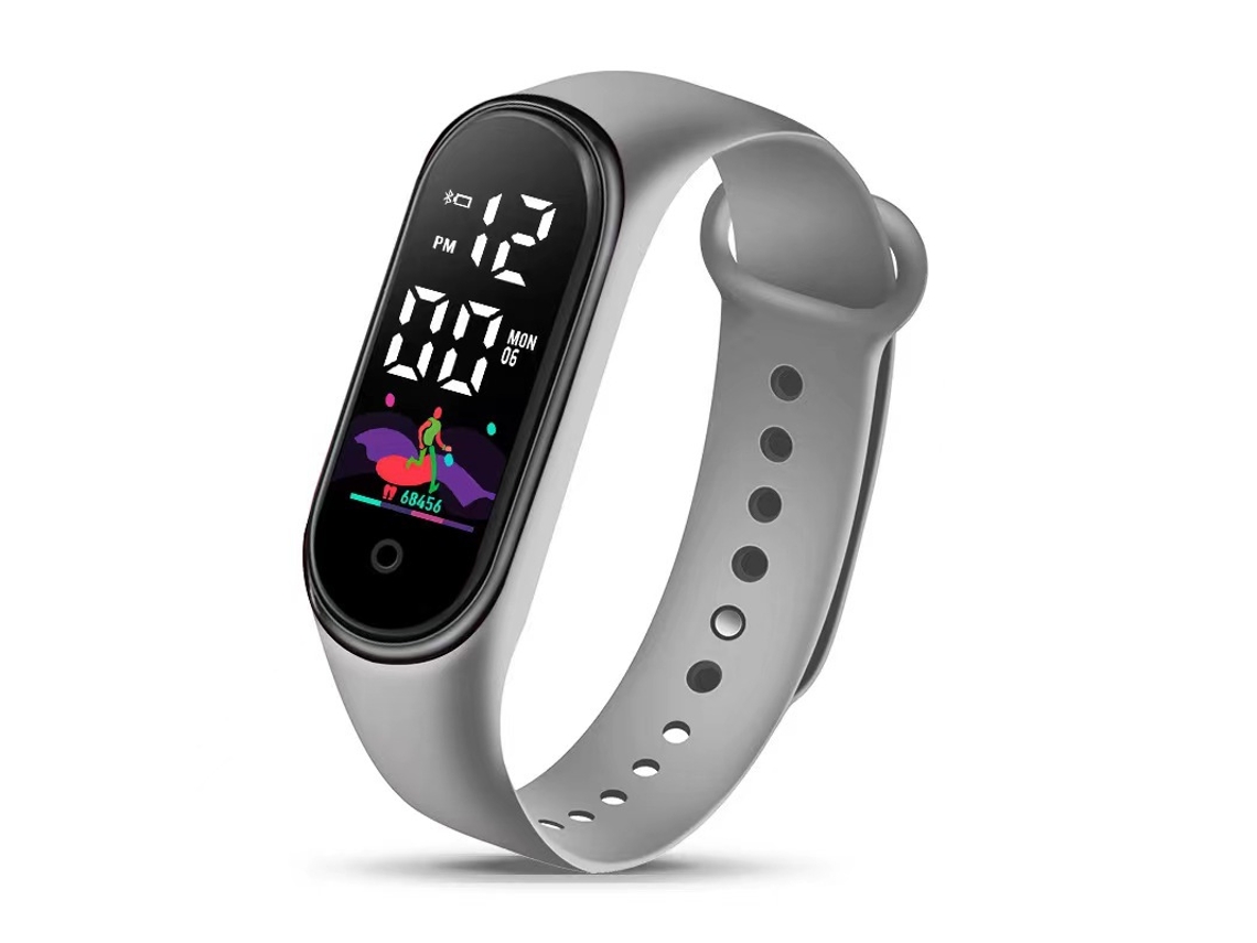 Pulseira Desportiva À Prova D'água Para Crianças Cinzento 25*