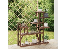 Vidaxl Suporte De Plantas 110x25x111 Cm Madeira De Abeto Maciça